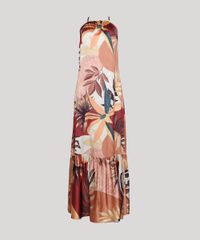 Vestido-Feminino-Mindset-Longo-Frente-Unica-Acetinado-Estampado-de-Folhagem-Caramelo-9857338-Caramelo_5