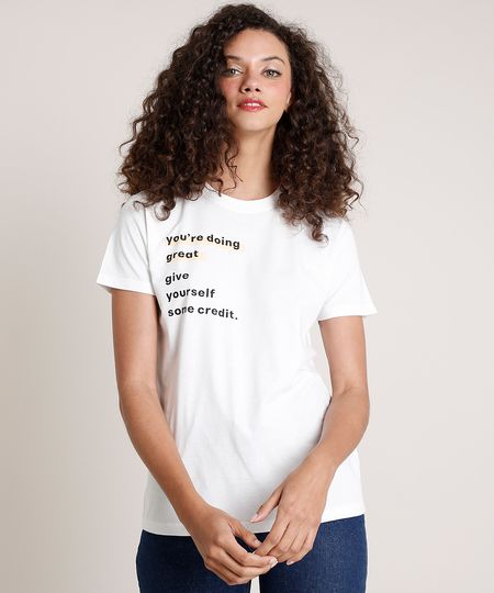 T-Shirt-Feminina-Mindset--You-re-Doing-Great--Manga-Curta-Decote-Redondo-Off-White-9846890-Off_White_1