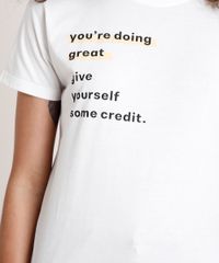 T-Shirt-Feminina-Mindset--You-re-Doing-Great--Manga-Curta-Decote-Redondo-Off-White-9846890-Off_White_4