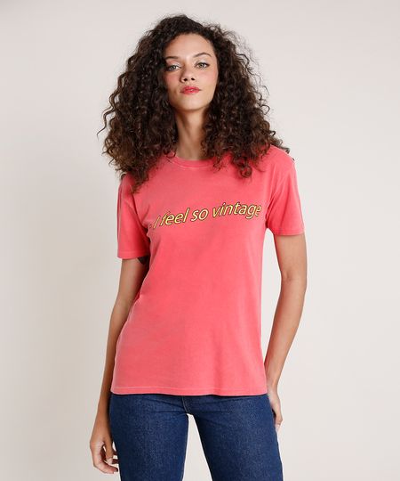 T-Shirt-Feminina-Mindset--I-Feel-So-Vintage--Manga-Curta-Decote-Redondo-Vermelha-Claro-9846896-Vermelho_Claro_1 T-Shirt-Feminina-Mindset--I-Feel-So-Vintage--Manga-Curta-Decote-Redondo-Vermelha-Claro-9846896-Vermelho_Claro_1