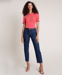 T-Shirt-Feminina-Mindset--I-Feel-So-Vintage--Manga-Curta-Decote-Redondo-Vermelha-Claro-9846896-Vermelho_Claro_3