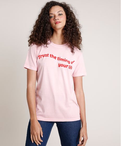 T-Shirt-Feminina-Mindset--Trust-the-Timing--Manga-Curta-Decote-Redondo-Rosa-Claro-9846894-Rosa_Claro_1