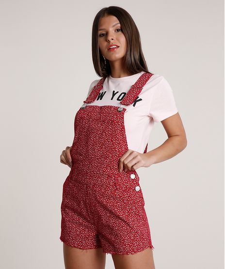 Jardineira-de-Sarja-Feminina-Relaxed-Estampada-Floral--Vermelha-Escuro-9811486-Vermelho_Escuro_1