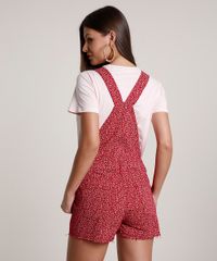 Jardineira-de-Sarja-Feminina-Relaxed-Estampada-Floral--Vermelha-Escuro-9811486-Vermelho_Escuro_2
