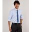 Kit-de-Camisa-Masculina-Social-Comfort-Listrada-Manga-Longa---Gravata-em-Jacquard-Azul-Claro-9639462-Azul_Claro_1