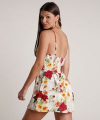 Macaquinho-Feminino-Curto-Estampado-Floral-com-Sobreposicao-Alca-Fina-Bege-Claro-9681416-Bege_Claro_2