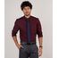 Kit-de-Camisa-Masculina-Social-Comfort-Estampada-de-Poa-Manga-Longa---Gravata-em-Jacquard-Vinho-9639467-Vinho_1