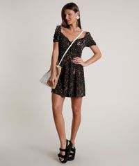 Vestido-Feminino-Curto-Estampado-Floral-com-No-Manga-Bufante-Preto-9777582-Preto_3