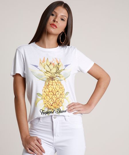 Blusa-Feminina-Abacaxi-Manga-Curta-Decote-Redondo-Off-White-9729853-Off_White_1 Blusa-Feminina-Abacaxi-Manga-Curta-Decote-Redondo-Off-White-9729853-Off_White_1