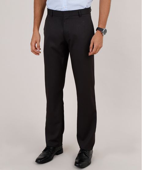 Calca-Social-Masculina-Listrada-Reta-Alfaiatada-com-Bolsos-Preta-9648312-Preto_1