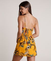 Macaquinho-Feminino-Estampado-Floral-com-Sobreposicao-Alca-Fina-Mostarda-9681414-Mostarda_2