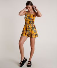 Macaquinho-Feminino-Estampado-Floral-com-Sobreposicao-Alca-Fina-Mostarda-9681414-Mostarda_3