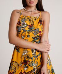 Macaquinho-Feminino-Estampado-Floral-com-Sobreposicao-Alca-Fina-Mostarda-9681414-Mostarda_4