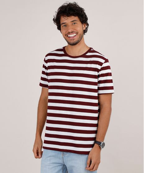 Camiseta-Masculina-Basica-Listrada-Manga-Curta-Gola-Careca-Branca-9776627-Branco_1
