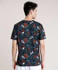Camiseta-Masculina-Mickey-Estampada-de-Folhagem-Manga-Curta-Gola-Careca-Verde-9810334-Verde_2