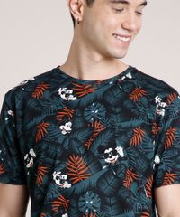 Camiseta-Masculina-Mickey-Estampada-de-Folhagem-Manga-Curta-Gola-Careca-Verde-9810334-Verde_4