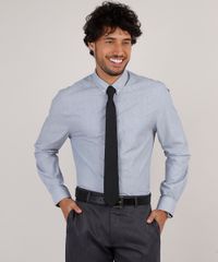 Kit-de-Camisa-Masculina-Social-Comfort-Listrada-Manga-Longa---Gravata-em-Jacquard-Cinza-9639459-Cinza_5