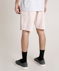 Bermuda-Masculina-Reta-com-Linho-e-Cordao-Rosa-Claro-9776013-Rosa_Claro_4