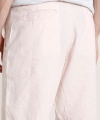 Bermuda-Masculina-Reta-com-Linho-e-Cordao-Rosa-Claro-9776013-Rosa_Claro_5