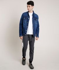 Jaqueta-Jeans-Masculina-com-Bolsos-Azul-Escuro-9779285-Azul_Escuro_3