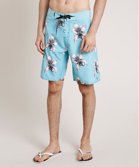 Bermuda-Surf-Masculina-Estampada-Floral-com-Bolso-Azul-Claro-9743870-Azul_Claro_1