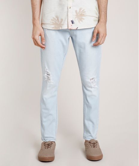 Calca-Jeans-Masculina-Carrot-com-Rasgos-Azul-Claro-9773453-Azul_Claro_1