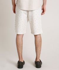 Bermuda-Masculina-Reta-Alfaiatada-Estampada-Mini-Print-de-Coqueiros-com-Linho-Bege-Claro-9769818-Bege_Claro_4