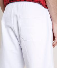 Bermuda-Masculina-Relaxed-em-Moletom-Branca-9772452-Branco_5