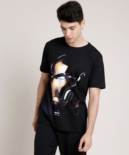 Camiseta-Masculina-Homem-de-Ferro-Manga-Curta-Gola-Careca-Preta-9773228-Preto_1