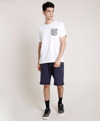 Camiseta-Masculina-com-Bolso-Estampado-de-Folhagem-Manga-Curta-Gola-Careca-Off-White-9720313-Off_White_3