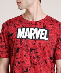 Camiseta-Masculina-Marvel-Estampada-de-Quadrinhos-Manga-Curta-Gola-Careca-Vermelha-9719805-Vermelho_4