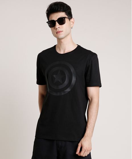 Camiseta-Masculina-Capitao-America-Manga-Curta-Gola-Careca-Preta-9726999-Preto_1