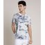 Polo-Masculina-Estampada-Tropical-em-Piquet-Manga-Curta-Cinza-Mescla-Claro-9737531-Cinza_Mescla_Claro_1