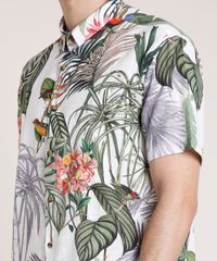 Camisa-Masculina-Tradicional-Estampada-de-Folhagem-Manga-Curta-Branca-9768645-Branco_4