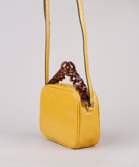 Bolsa-Feminina-Transversal-Pequena-Croco-com-Corrente-Mostarda-9604645-Mostarda_3