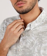 Camisa-Masculina-Relaxed-Estampada-de-Coqueiros-Manga-Curta-Bege-Claro-9645930-Bege_Claro_4