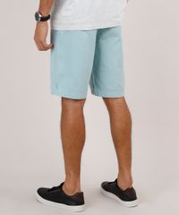Bermuda-de-Sarja-Masculina-Slim-com-Bolsos-Verde-Agua-9831880-Verde_Agua_4