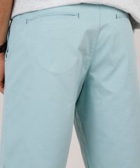 Bermuda-de-Sarja-Masculina-Slim-com-Bolsos-Verde-Agua-9831880-Verde_Agua_5