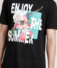 Camiseta-Masculina--Enjoy-the-Summer--Manga-Curta-Gola-Careca-Preta-9725625-Preto_4