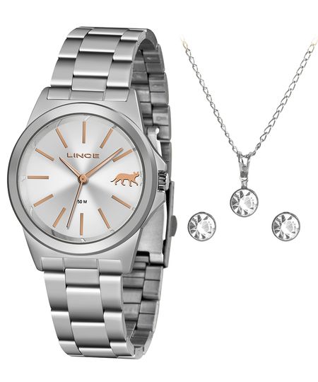 Kit-de-Relogio-Analogico-Lince-Feminino---Brinco---Colar---LRMH125L-KX27S1SX-Prateado-9849198-Prateado_1 Kit-de-Relogio-Analogico-Lince-Feminino---Brinco---Colar---LRMH125L-KX27S1SX-Prateado-9849198-Prateado_1