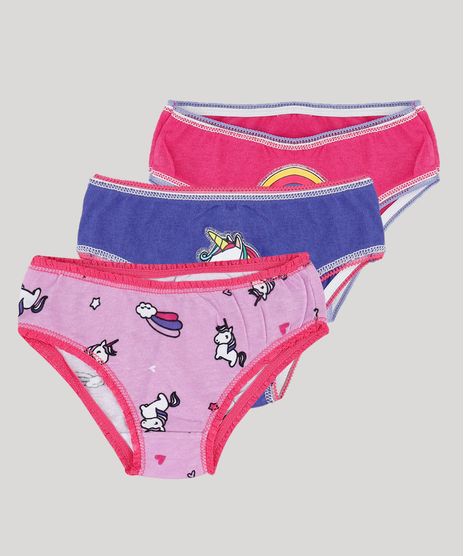Kit-de-3-Calcinhas-Infantis-Unicornio-Multicor-9382379-Multicor_1