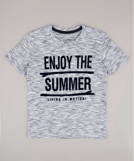 Camiseta-Infantil--Enjoy-the-summer--Manga-Curta--Cinza-Mescla-9778287-Cinza_Mescla_1