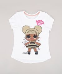 Blusa-Infantil-LOL-Surprise-com-Glitter-Manga-Curta-Off-White-9812249-Off_White_1