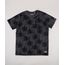 Camiseta-Infantil-Estampada-de-Coqueiros-com-Bolso-Manga-Curta--Cinza-Mescla-Escuro-9732784-Cinza_Mescla_Escuro_1