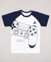Camiseta-Infantil-Playstation-Raglan-Manga-Curta-Off-White-9732795-Off_White_1
