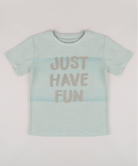 Camiseta-Infantil--Just-have-fun--Manga-Curta-Verde-9758297-Verde_1