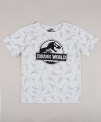 Camiseta-Infantil-Jurassic-World-Estampada-Manga-Curta-Cinza-Mescla-Claro-9818721-Cinza_Mescla_Claro_1