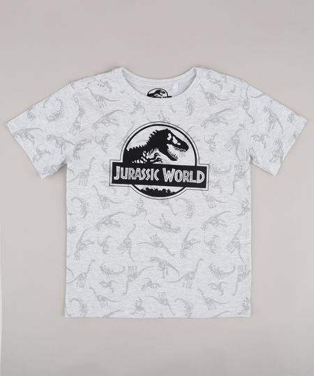 Camiseta-Infantil-Jurassic-World-Estampada-Manga-Curta-Cinza-Mescla-Claro-9818721-Cinza_Mescla_Claro_1
