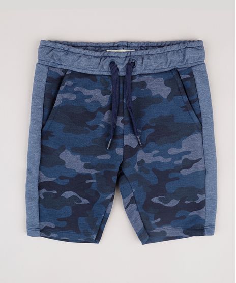 Bermuda-Infantil-Estampada-Camuflada-em-Moletom-com-Cordao-e-Bolsos-Azul-9779586-Azul_1