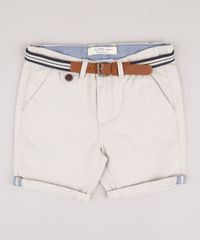 Bermuda-de-Sarja-Infantil-Alfaiatada-com-Cinto-Kaki-9663497-Kaki_1